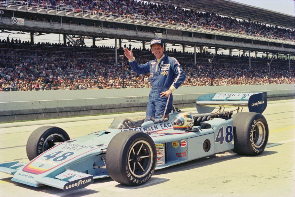 Bobby Unser em 1975, ano do bi na Indy 500