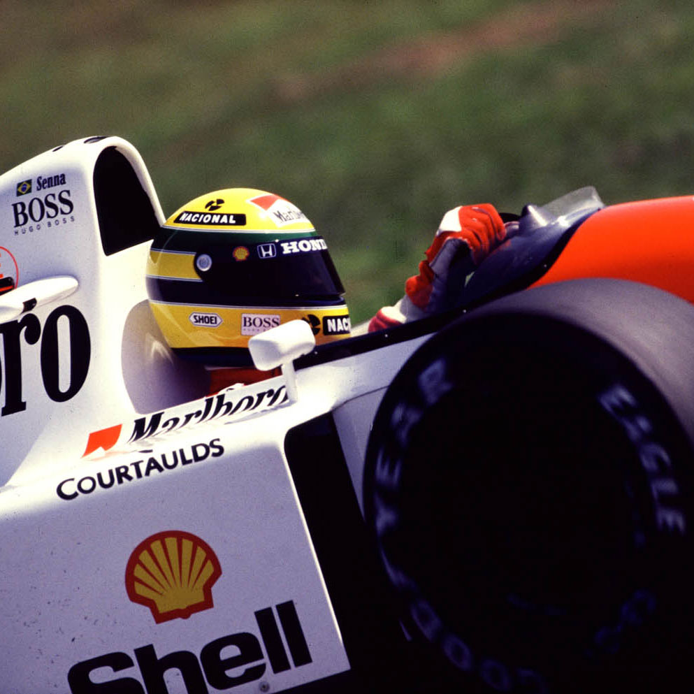 Ayrton Senna em Interlagosd